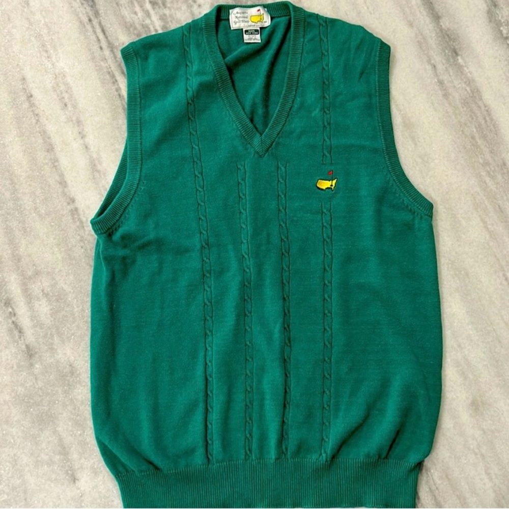 Vintage Masters Cotton Golf Sweater Vest size Large